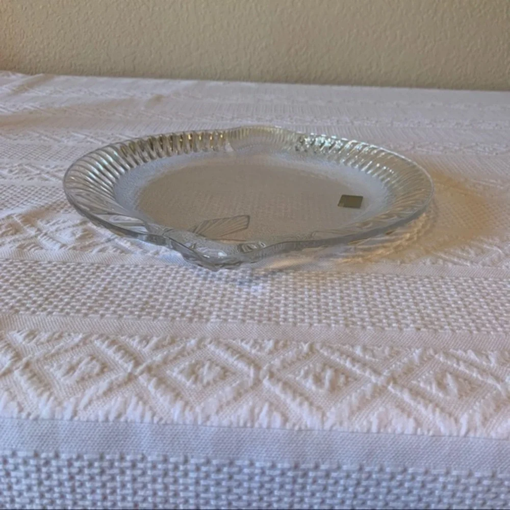 NIB Mikasa Crystal La‎ Pesce 10” Serving Plate